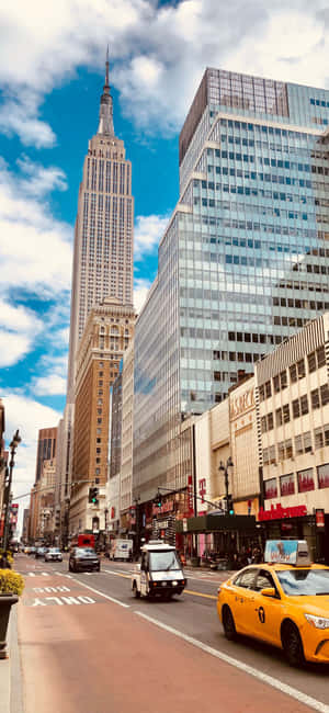 Iphone Xs Ny City Background — iPhone 14 Pro Wallpaper