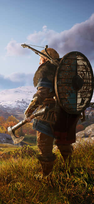 Pinakamahusay na Assassin's Creed Valhalla Background — iPhone 14 Wallpaper