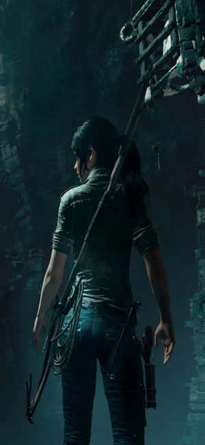 Iphone X Shadow Of The Tomb Raider Background — iPhone 13 Mini Wallpaper