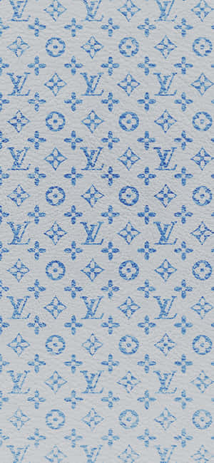 Louis Vuitton Blue — iPhone 15 Plus Wallpaper