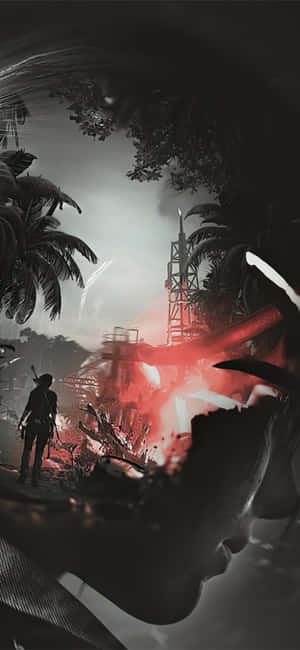 Iphone X Shadow Of The Tomb Raider Background — iPhone 12 mini Wallpaper
