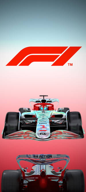 F1 iPhone Logo Gradient Background — 1440x3200 Wallpaper