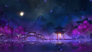 Purple Anime background