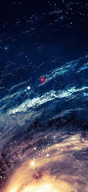 Blue Galaxy Iphone — Samsung S23 Wallpaper