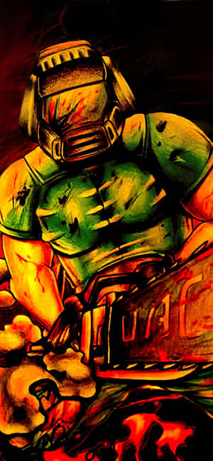 Pixel 3xl Doom Background — Galaxy A55 Wallpaper