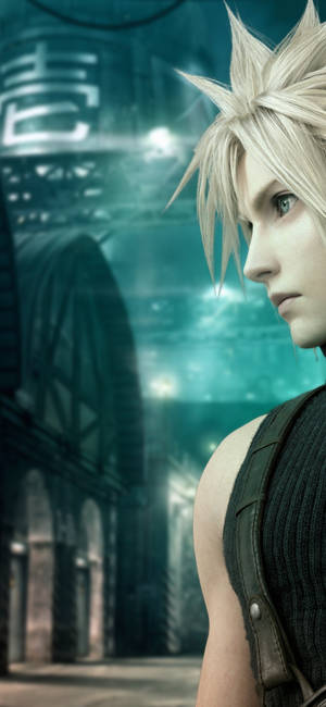 Final Fantasy 7 Cloud Side Profile wallpaper — iPhone 16 Pro Wallpaper