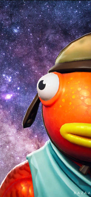 Fishstick Fornite Half Face Galaxy wallpaper — iPhone 18 Pro Wallpaper