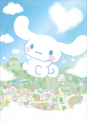 Flying Cinnamoroll Art wallpaper — OnePlus Pad Go 2 Wallpaper