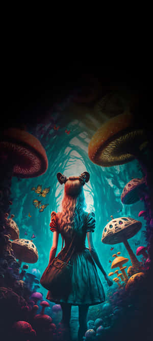 Alice In Wonderland Background — Galaxy S26 Wallpaper