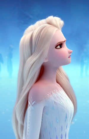 Frozen 2 Elsa White Dress — Infinix Xpad 30 Pro Wallpaper