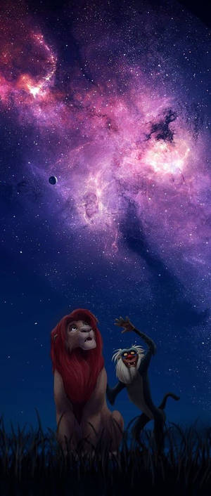 Galaxy Lion King Simba wallpaper — Sony Xperia Wallpaper