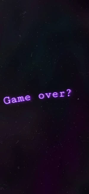 Game Over Black And Purple Aesthetic — 1290x2796 Wallpaper