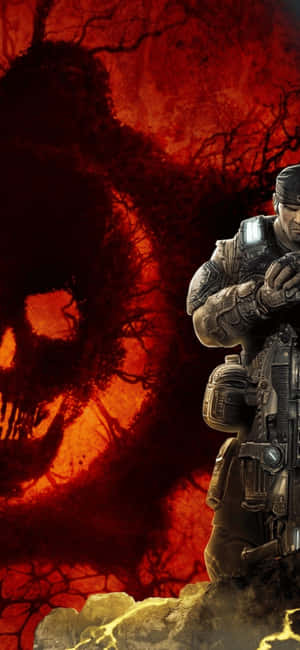 Iphone X Gears Of War 5 Background — Galaxy A55 Wallpaper