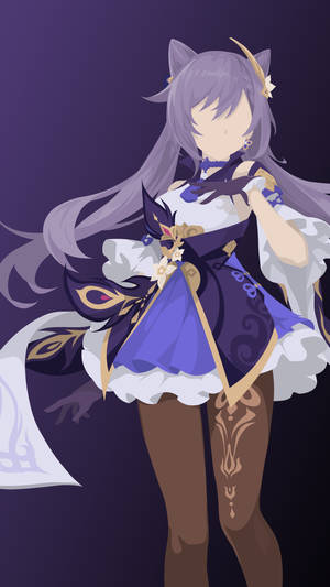 Keqing — Genshin impact GIF Wallpaper