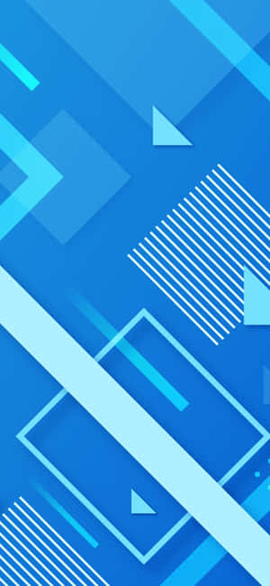 Blue Geometric — iPhone Xs Max Wallpaper