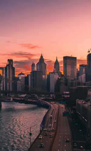 City Sunset Iphone — Infinix Xpad 20 Pro Wallpaper
