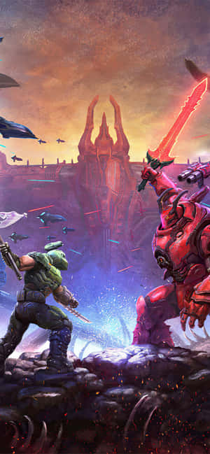 Doom Eternal iPhone — iPhone 15 Wallpaper