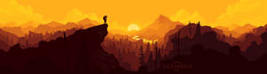 Dalawahang screen firewatch cover wallpaper. — 32:9 Wallpaper