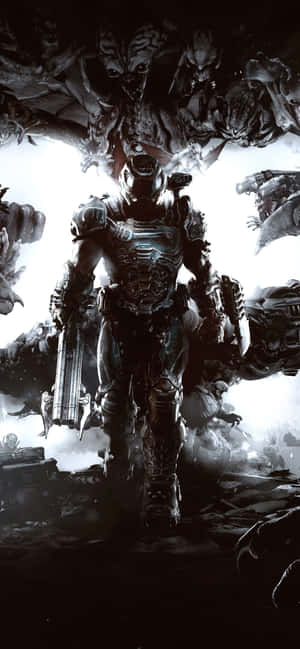 Doom Eternal Iphone — Demon slayer iPhone Wallpaper