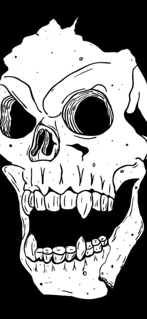 Skull Phone — 1284x2778 Wallpaper