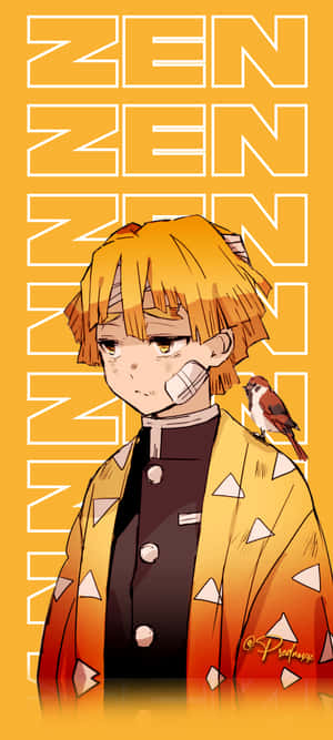 Zenitsu Phone — Pixel 10 Wallpaper