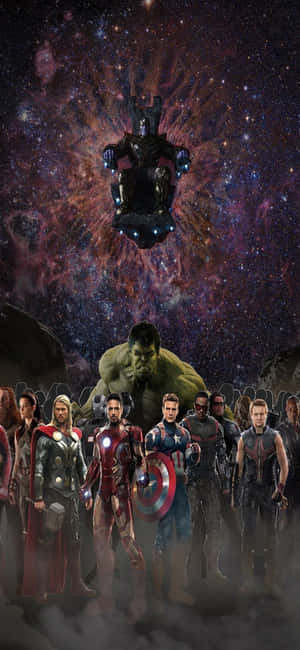 Iphone Xs Marvel's Avengers Background — Samsung S23 Wallpaper