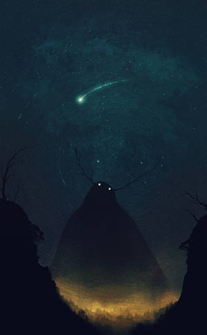 Silhouette Giant Ghost Monster wallpaper — Lenovo Legion Y700 (Gen 5) Wallpaper