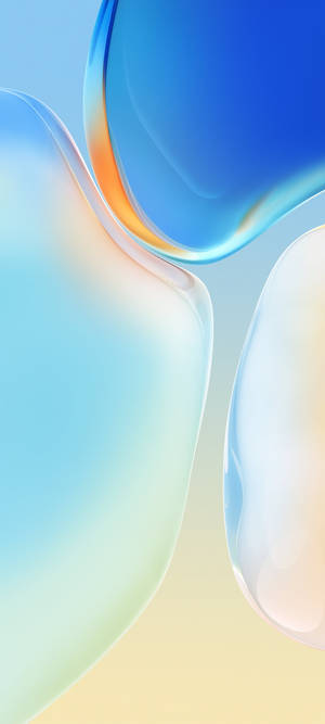 Glassy Gradient Blobs Vivo Y20 — Pixel 10 Pro Fold Wallpaper