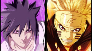 God Mode Naruto at Sasuke wallpaper