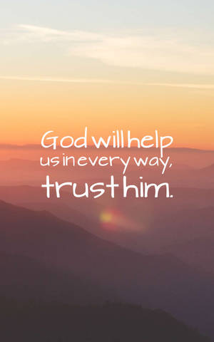 God Will Help Quotes wallpaper — Galaxy Tab S9 FE Wallpaper
