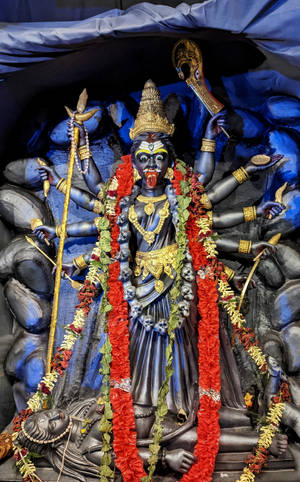 Goddess Kali Red Garland — Moto Pad 60 Neo Wallpaper