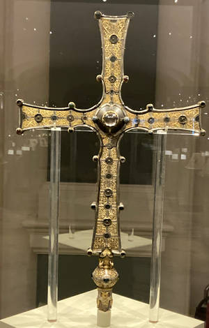 Golden Christian Cross — RedMagic Astra 2 Wallpaper