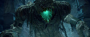 Ang Flesh Golem na monster sa Wolfenstein video game na wallpaper.
