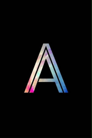 Gradient Neon Capital Alphabet Letter A — Naruto simbolo Wallpaper