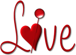 Pag-ibig - Love With Heart Png