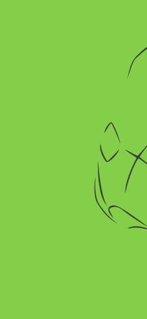 Green Aesthetic Minimalist Metapod Phone — Galaxy A55 Wallpaper