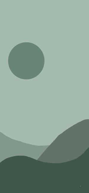 Berdeng Estetika background — Redmi Note 13 Pro Wallpaper