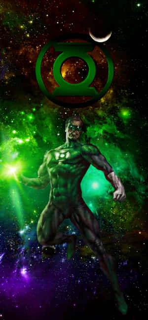 Green Lantern The Animated Series Galaxy Poster — iPhone 11 Wallpaper