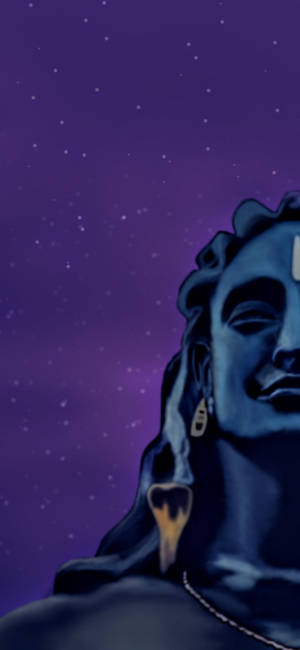 Half-Portrait Artwork Adiyogi Shiva