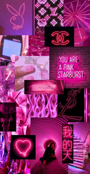 Neon Pink Aesthetic na mga larawan