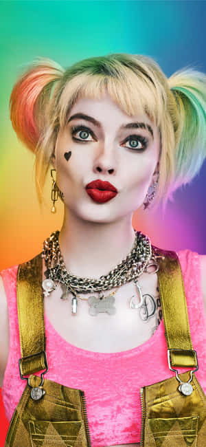 Harley Quinn Background — Motorola Edge Wallpaper