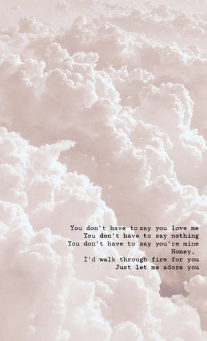 Harry Styles Adore You lyrics wallpaper — Galaxy Tab S9 FE Wallpaper