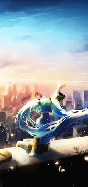 Hatsune Miku Phone — iPhone 11 Pro Max Wallpaper