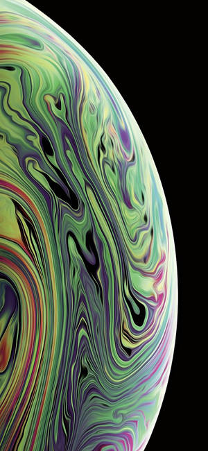 Heavy Yellow-Green Iphone Xs Wallpaper