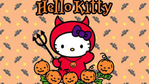 Hello Kitty Halloween Pulang Demonyo wallpaper — Hello Kitty Halloween Wallpaper