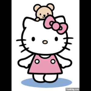 Hello Kitty kasama si Teddy Bear