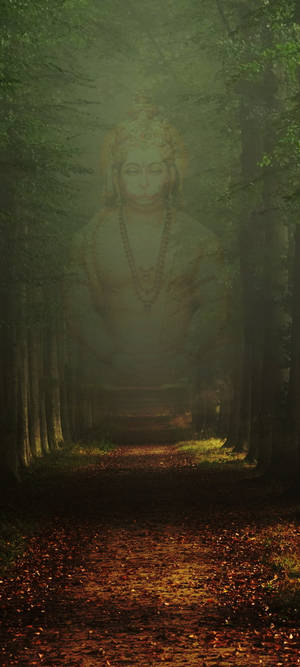 Pagpapakita ng Hindu God na si Hanuman — Pixel 9 Wallpaper
