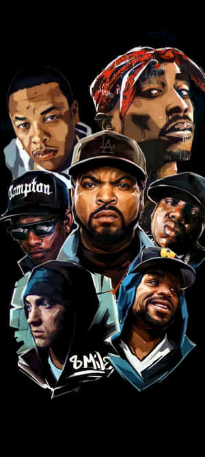 Rapper Collage — Pixel 10 Wallpaper
