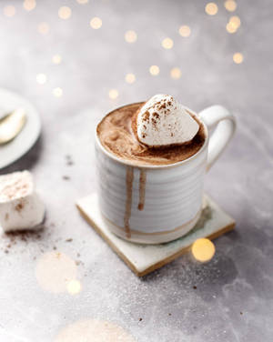 Hot Choco Melting Marshmallows wallpaper — 4:5 Wallpaper