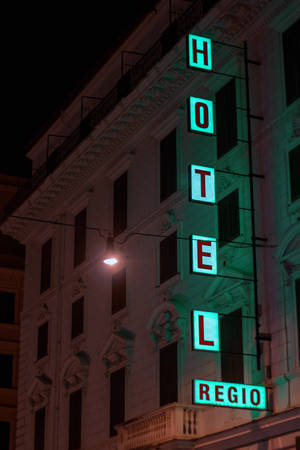 Wallpaper ng Sign ng Hotel Regio